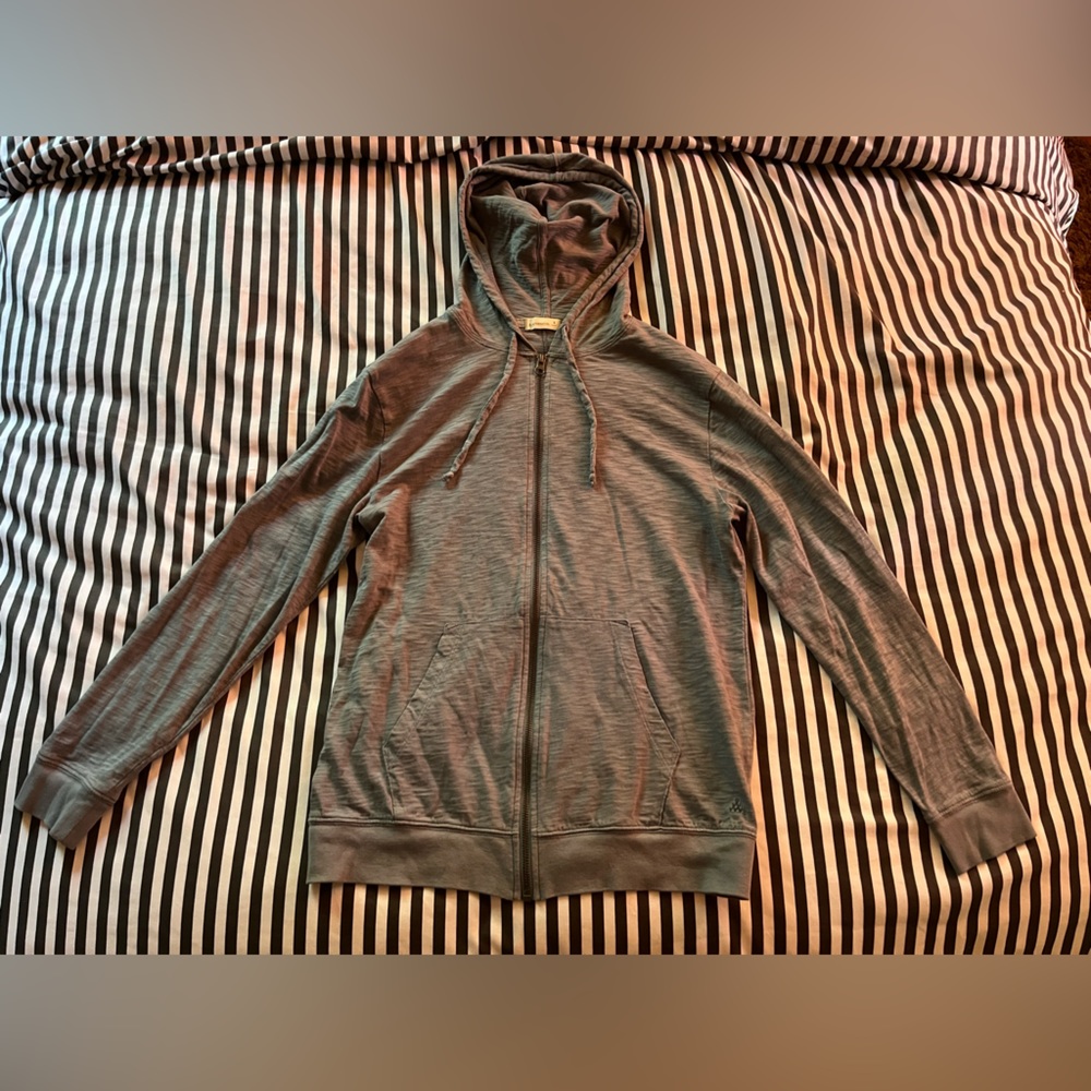 Blue Alternative Apparel Full-Zip Hoodie. Size Small.